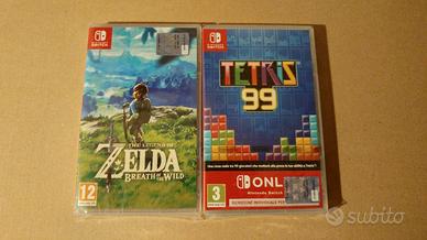Zelda Breath of the Wild Tetris 99 Nintendo Switch