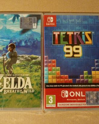 Zelda Breath of the Wild Tetris 99 Nintendo Switch