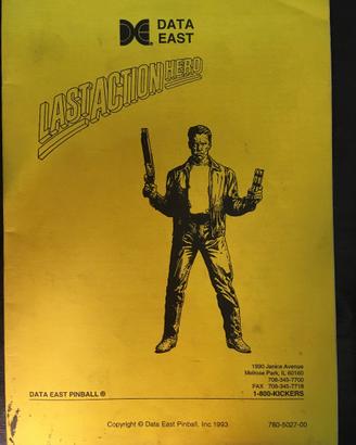 LAST ACTION HERO manuale flipper manual