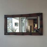 Specchio cornice di bamboo
