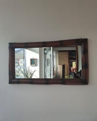 Specchio cornice di bamboo