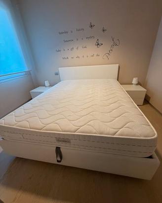 LETTO CONTENITORE 160X200 + MATERASSO E COMODINI