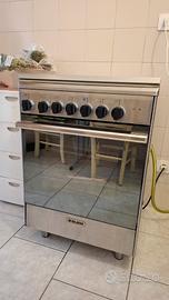 Cucina a Gas Glem Inox + Forno Elettrico Classe A