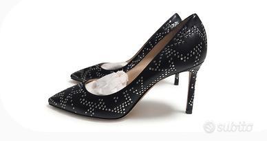 Decolleté Jimmy Choo nere con borchie / strass