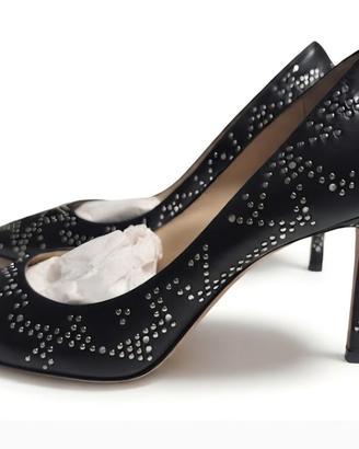 Decolleté Jimmy Choo nere con borchie / strass