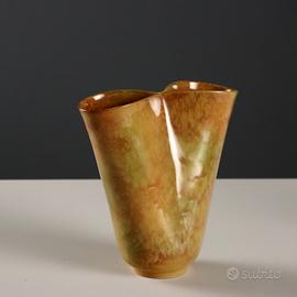 Vaso Ondulato Industria Ceramica Umbra - Anni 80
