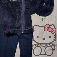 sacchetto vestiti bambina autunno inverno 7-8 anni