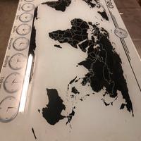 Quadro mappa del mondo