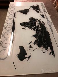 Quadro mappa del mondo