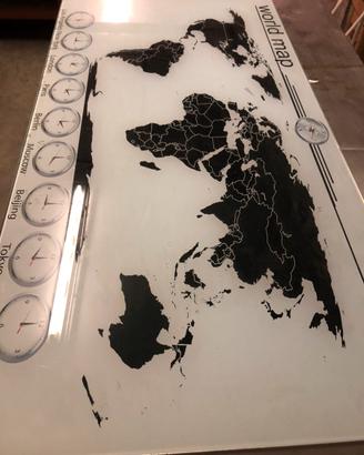 Quadro mappa del mondo