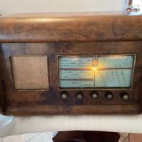 Radio-giradischi NOVA in radica anni 45/50