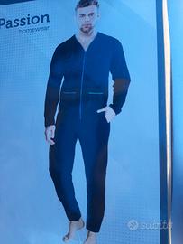 pigiama uomo cotone caldo tg 3xl