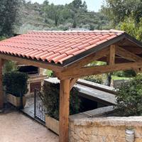Gazebo a 2 falde in legno