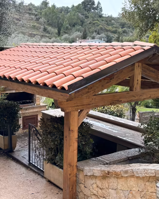 Gazebo a 2 falde in legno