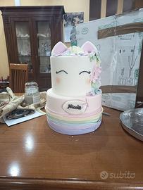 Torta scenografica unicorno
