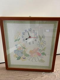 Orologio da parete punto a croce