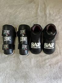 Guantoni e paracolpi boxe Leone/Sap