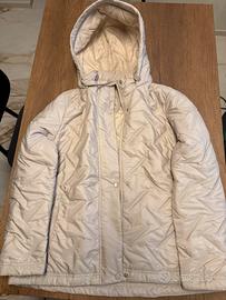 Giacca trapuntata panna con cappuccio 🧥