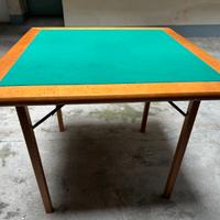 Tavolo da gioco in legno massello ripiegabile