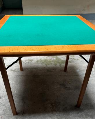Tavolo da gioco in legno massello ripiegabile