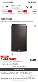 ALTO TS315 COME NUOVE