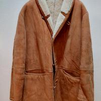 Shearling vintage originale di pelle scamosciata