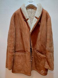 Shearling vintage originale di pelle scamosciata