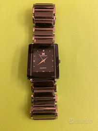 Orologio donna acciaio e nero