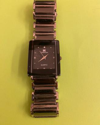 Orologio donna acciaio e nero