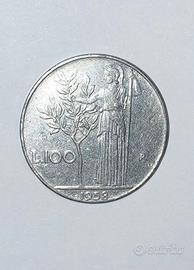 100 Lire 1958 Minerva - Conservazione (BB) - RARA