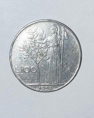 100 Lire 1958 Minerva - Conservazione (BB) - RARA