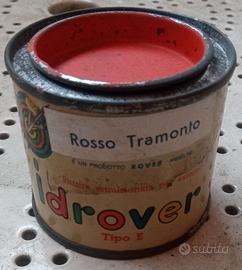 Barattoli di vernici anni '50 per mostre e vetrine