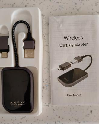 Adattatore wireless Carplay (iPhone) per auto. 