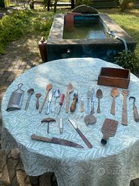 Lotto cucina rustica vintage: grattugia, mestoli i