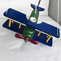 Lampadario aeroplano in legno