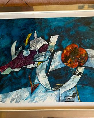 Gianni dova litografia quadro