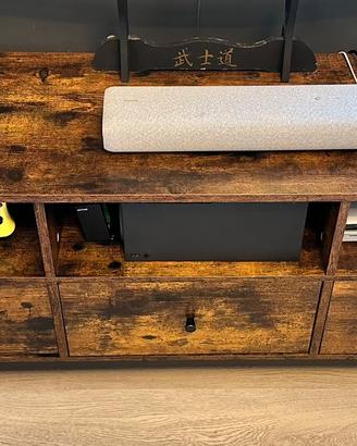 Mobile tv stile industriale ferro e legno