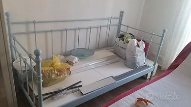 struttura letto singolo in ferro