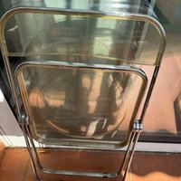 5 sedie plia castelli anni 70 leggere descrizione