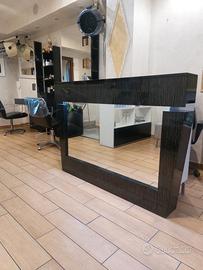 Mobile cassa parrucchiere specchio led