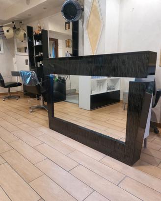 Mobile cassa parrucchiere specchio led