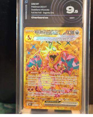Pokemon Charizard ex 228/197 Oro AiGrading 9.5