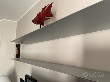 Due mensole in alluminio lunghezza 250 cm