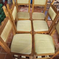 Set sedie in legno 6 pezzi 