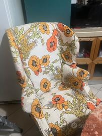Poltrona bergère e pouf