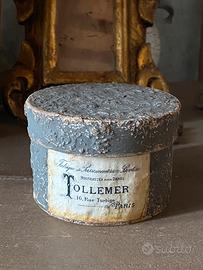 Scatola in patina antica grigia