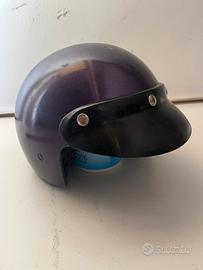 Casco moto viola M