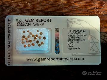 Lotto 0.96 ct Diamanti Naturali Brown – Round Bril