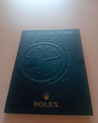 Rolex libretto Sea Dweller deepsea 2009