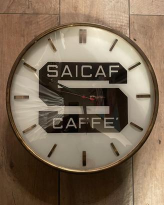 orologio vintage saicaf caffè originale 